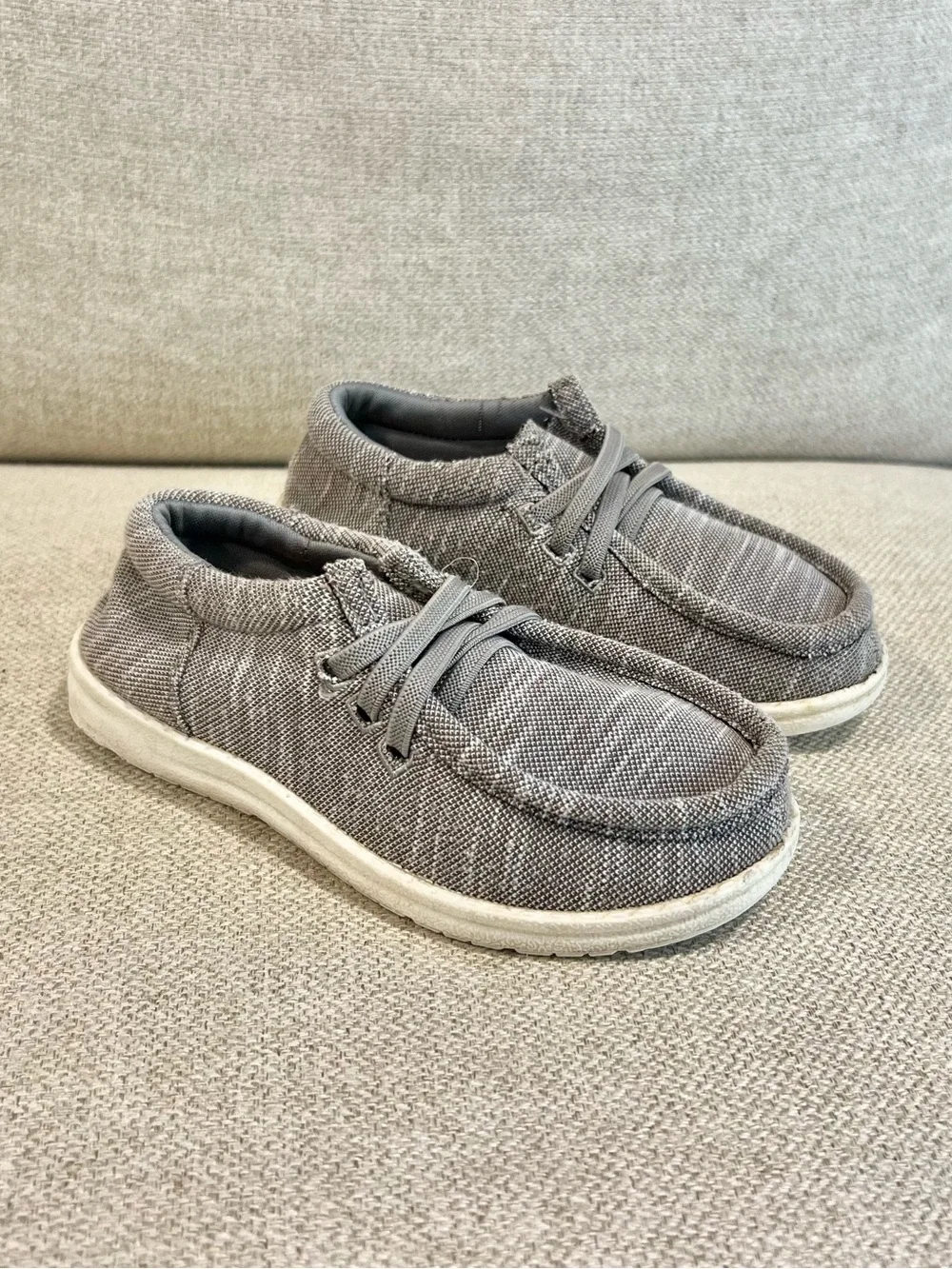 Tommy Bahama Size 12 Toddler Gray Casual Loafers Slip-On Moccasin Shoes